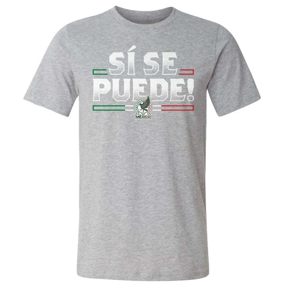 Mexico National Team 500 Level Si Se Puede T-Shirt - Heather Gray on sale