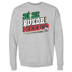 Mexico National Team 500 Level Si Se Puede Pullover Sweatshirt - Heather Gray outlet