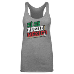 Mexico National Team 500 Level Women's Si Se Puede Tri-Blend Racerback Tank Top - Gray sale