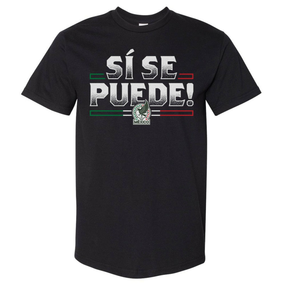 Mexico National Team 500 Level Si Se Puede Heavyweight T-Shirt - Black cheap