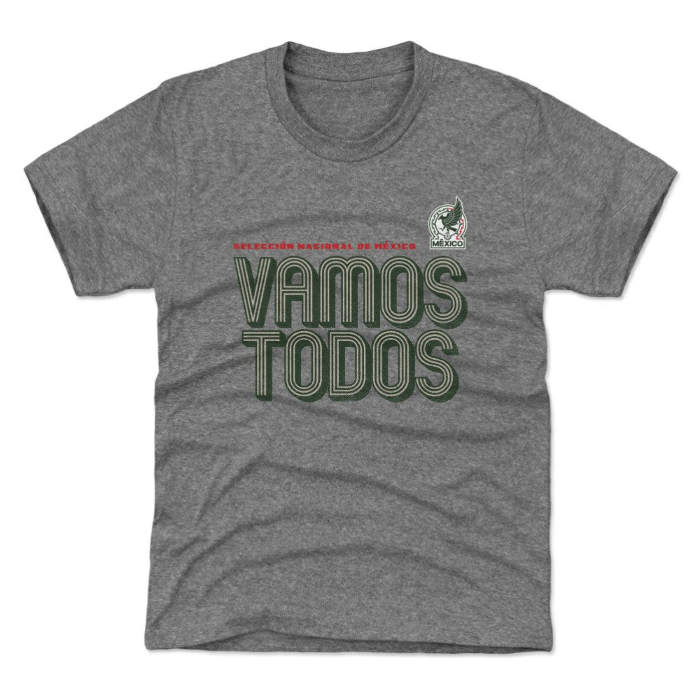 Mexico National Team 500 Level Youth Vamos Todos Inline Bold T-Shirt - Gray cheap