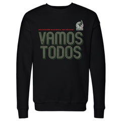 Mexico National Team 500 Level Vamos Todos Inline Bold Crewneck Sweatshirt - Black cheap