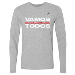 Mexico National Team 500 Level Vamos Todos Long Sleeve T-Shirt - Heather Gray outlet