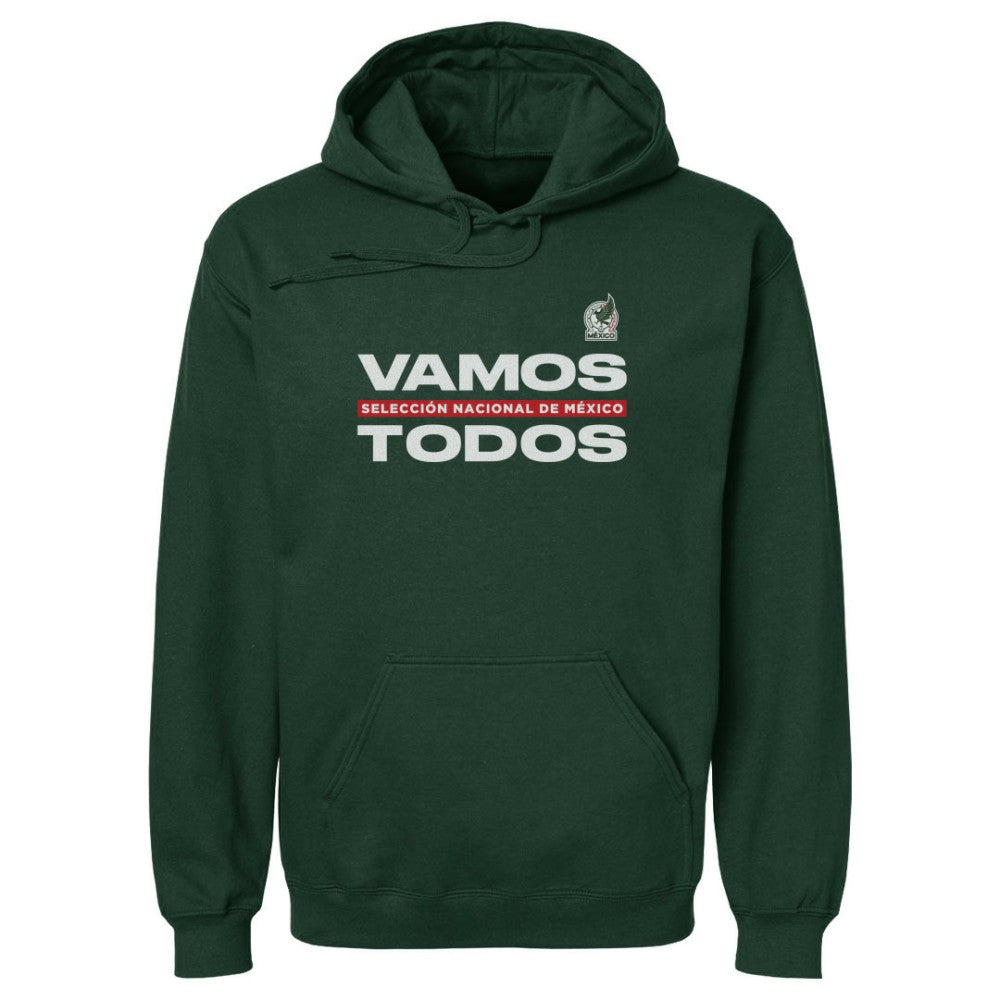 Mexico National Team 500 Level Vamos Todos Pullover Hoodie - Dark Green shop