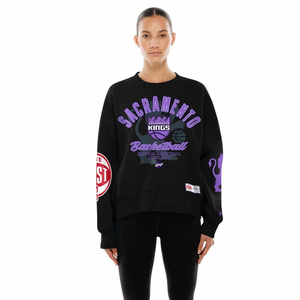 Sacramento Kings Women's 2025/26 City Edition Sweatshirt - Black on sale