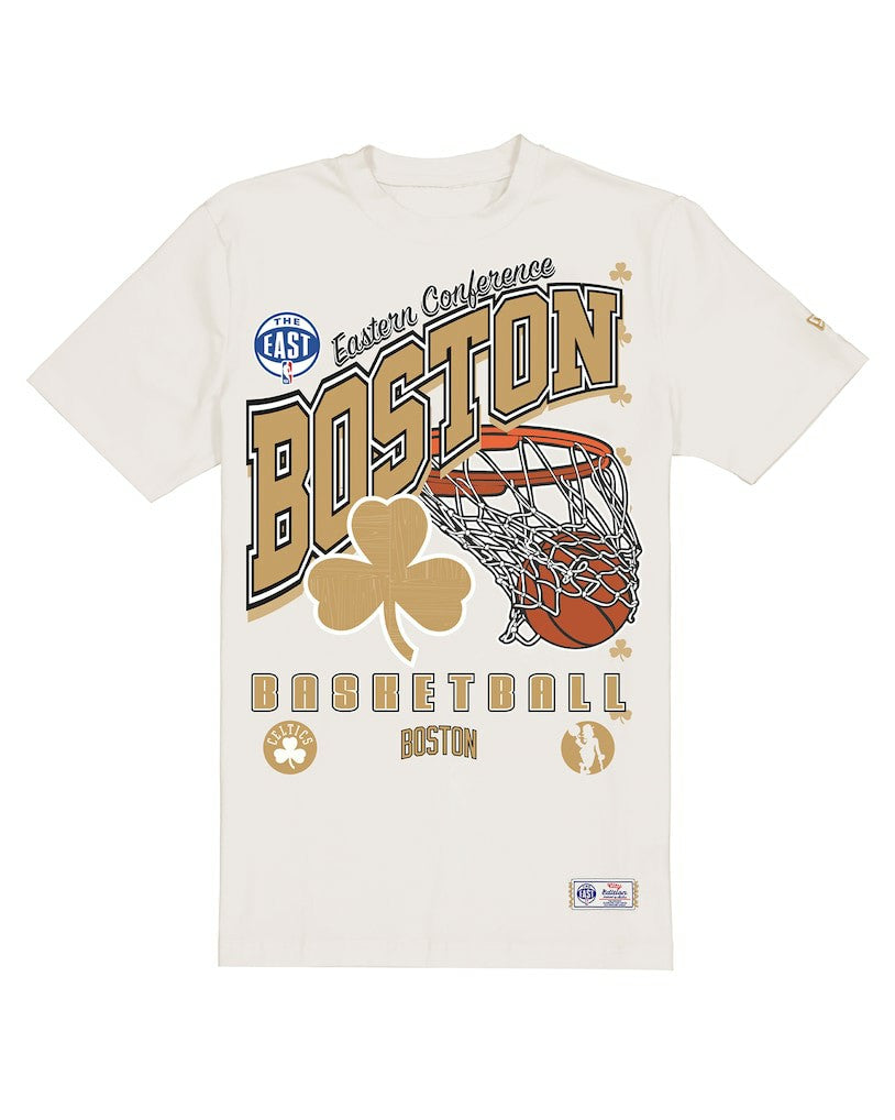 Boston Celtics Oversized City Edition Remix Vintage T-Shirt - Cream outlet