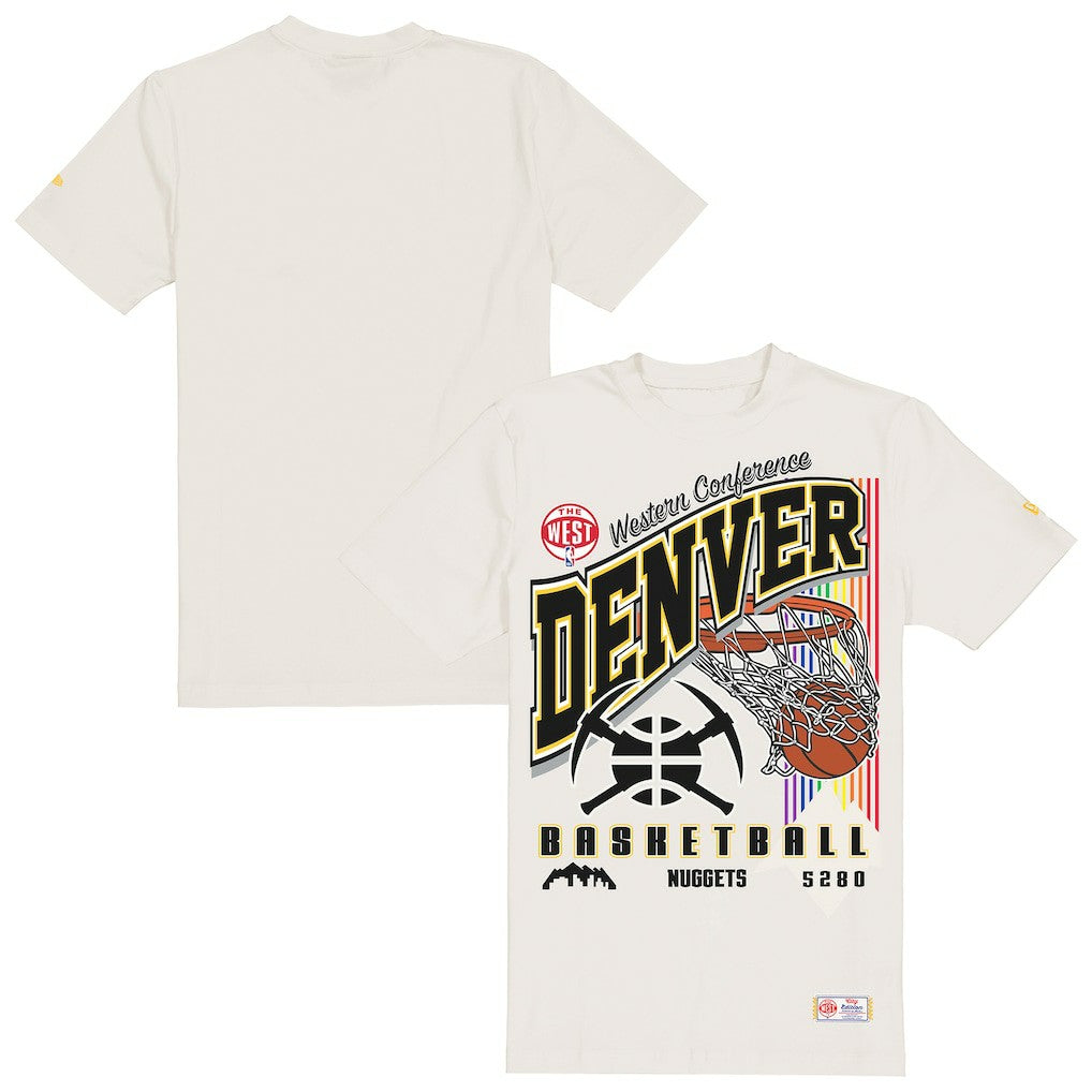 Denver Nuggets Oversized City Edition Remix Vintage T-Shirt sale - Cream cheap