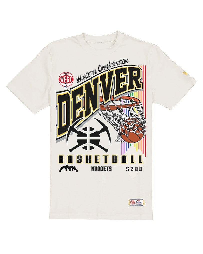 Denver Nuggets Oversized City Edition Remix Vintage T-Shirt sale - Cream cheap