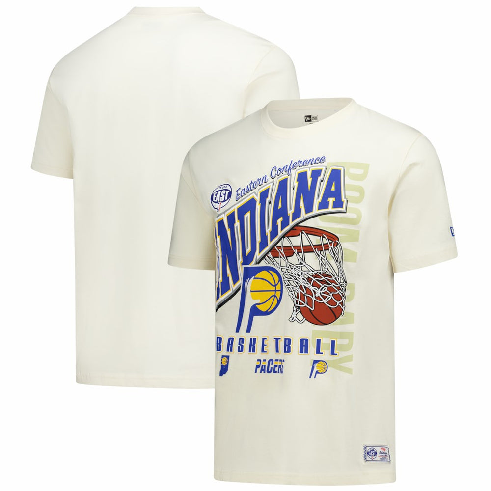 Indiana Pacers Oversized City Edition Remix Vintage T-Shirt - Cream on sale