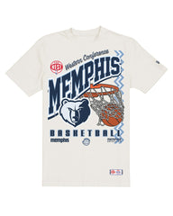 Memphis Grizzlies Oversized City Edition Remix Vintage T-Shirt - Cream sale
