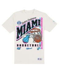 Miami Heat Oversized City Edition Remix Vintage T-Shirt - Cream on sale