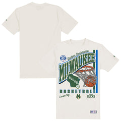 Milwaukee Bucks Oversized City Edition Remix Vintage T-Shirt - Cream on sale