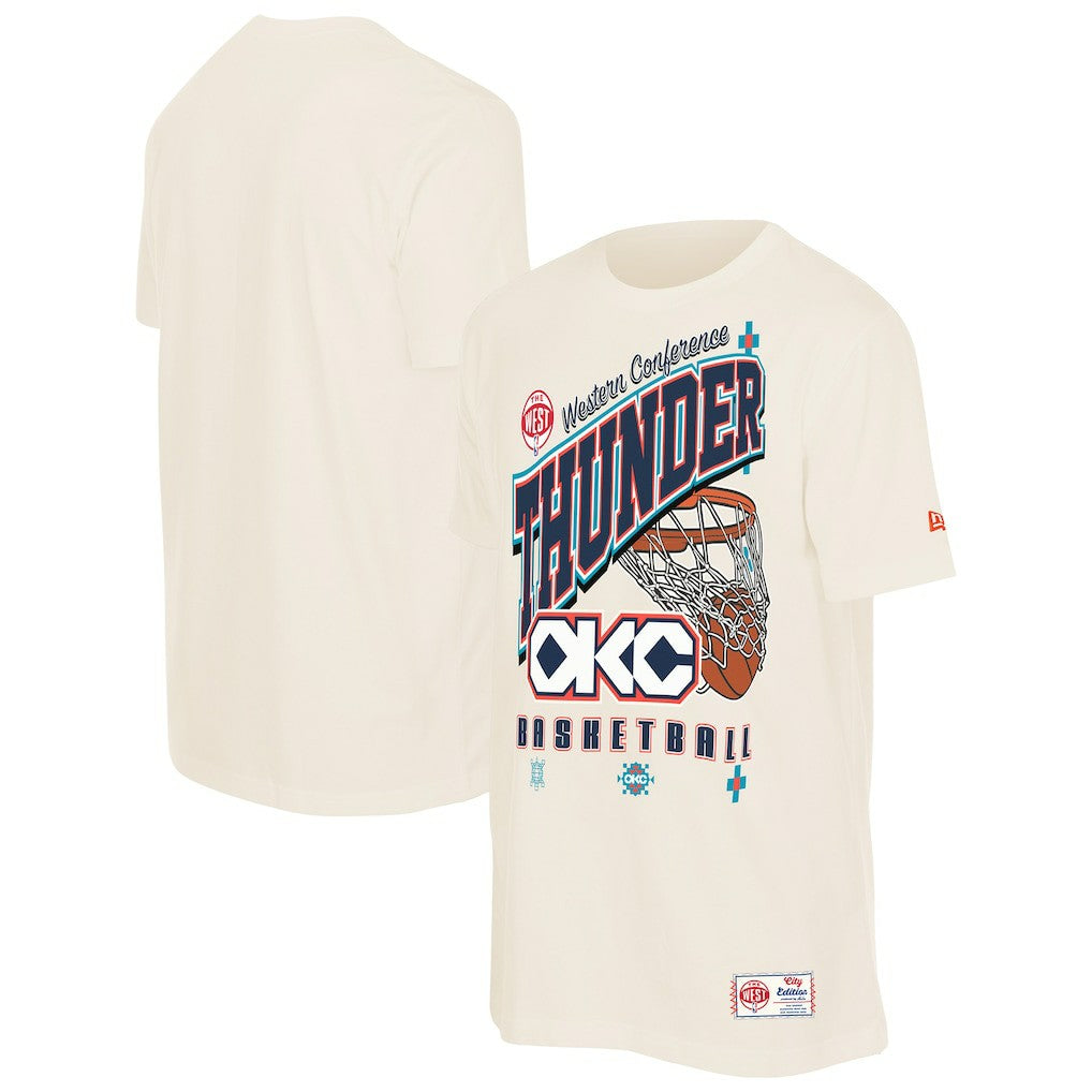Oklahoma City Thunder Oversized City Edition Remix Vintage T-Shirt - Cream outlet