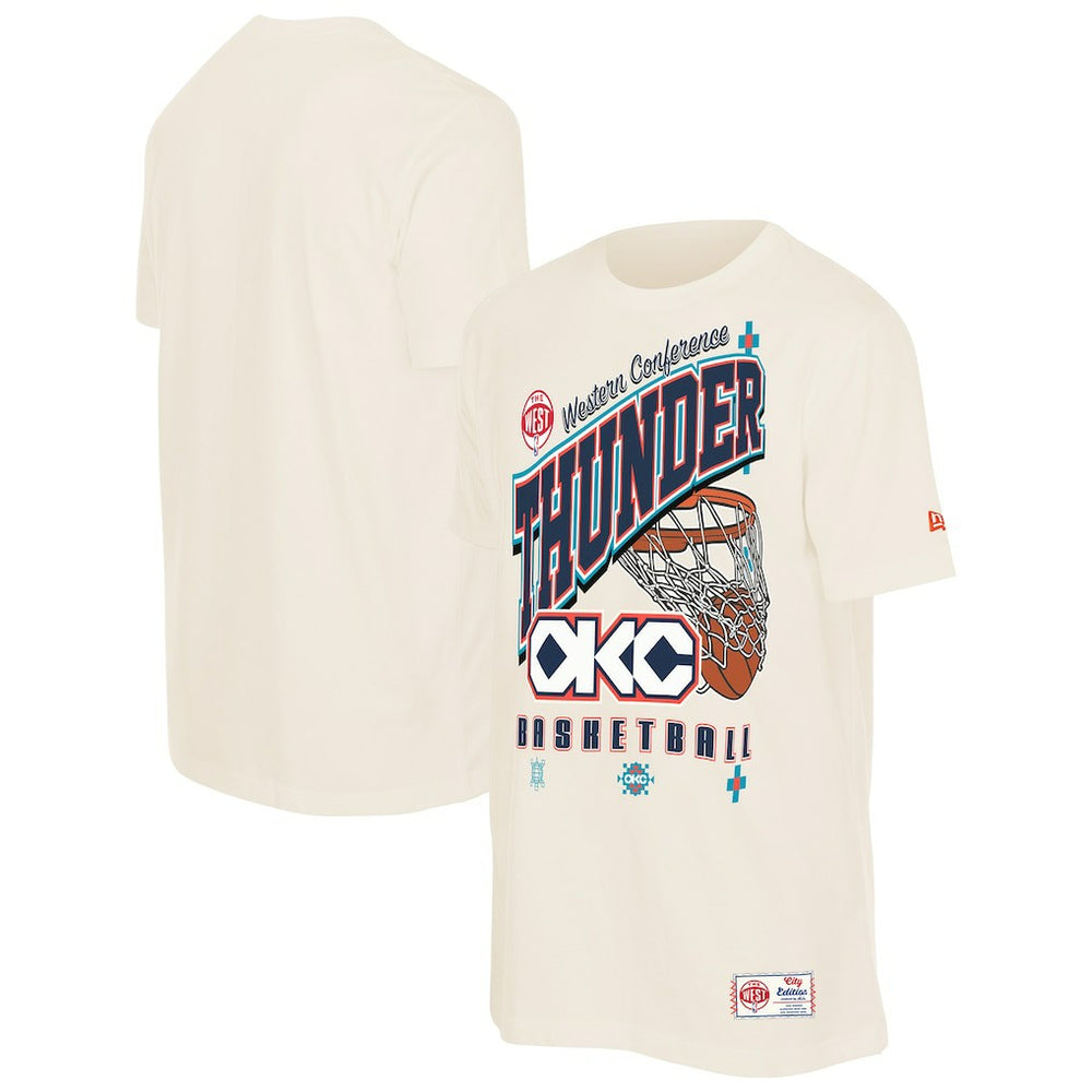 Oklahoma City Thunder Oversized City Edition Remix Vintage T-Shirt - Cream outlet