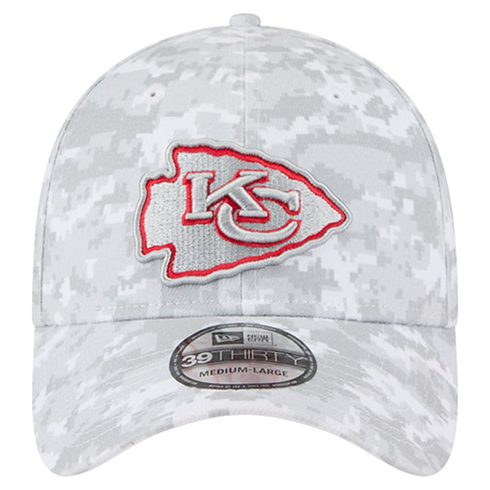 Kansas City Chiefs New Era 2025 Salute to Service Digital Camo Fan Pack 39THIRTY Flex Hat - White online