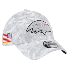 Baltimore Ravens New Era 2025 Salute to Service Digital Camo Fan Pack 39THIRTY Flex Hat - White for sale