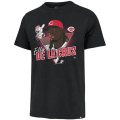 Elly De La Cruz Cincinnati Reds Player Caricature Franklin T-Shirt Black
