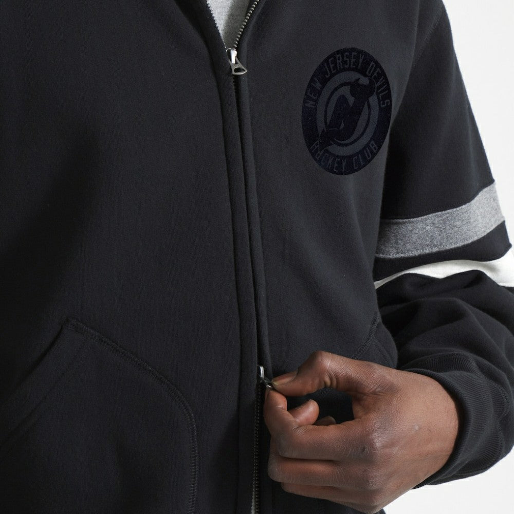New Jersey Devils Todd Snyder Full-Zip Fleece Jacket - Black Jerseys