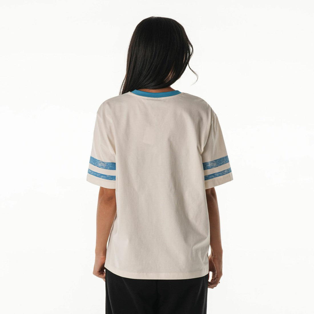 Detroit Lions The Wild Collective Women's Vintage Drop Shoulder Oversized Boyfriend T-Shirt - Cream on sale