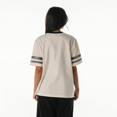 Seattle Seahawks The Wild Collective Women's Vintage Drop Shoulder Oversized Boyfriend T-Shirt - Cream cheap