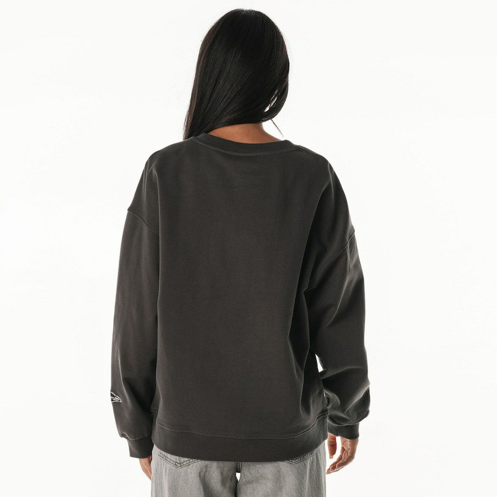 Baltimore Ravens The Wild Collective Women's Rock Crystal Oversized Crewneck Sweatshirt - Charcoal sale