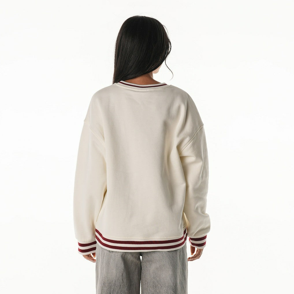 Washington Commanders The Wild Collective Women's Oversized Vintage French Terry Sweatshirt - Cream online