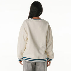 Philadelphia Eagles The Wild Collective Women's Oversized Vintage French Terry Sweatshirt - Cream sale