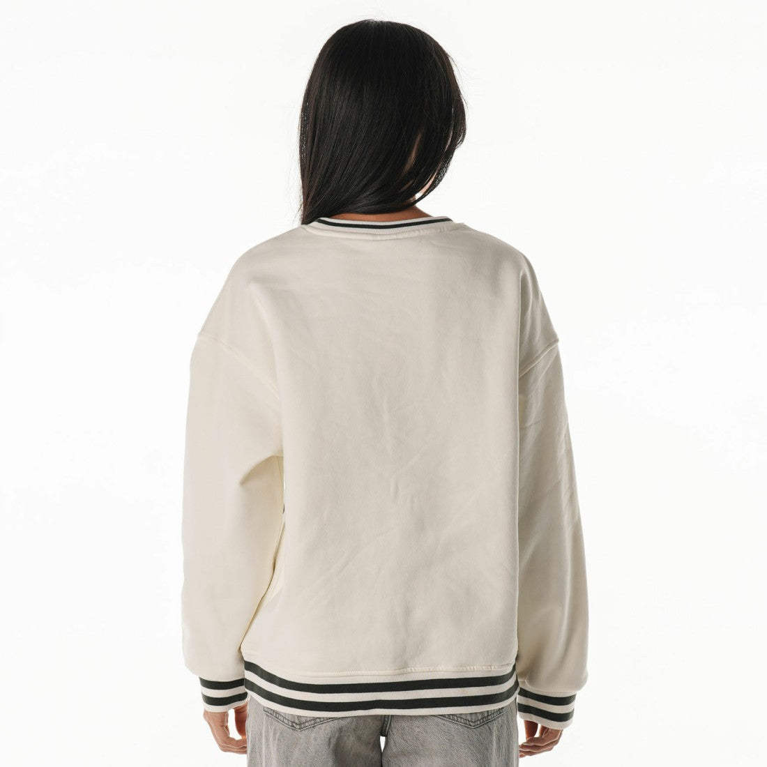 Green Bay Packers The Wild Collective Women's Oversized Vintage French Terry Sweatshirt - Cream on sale