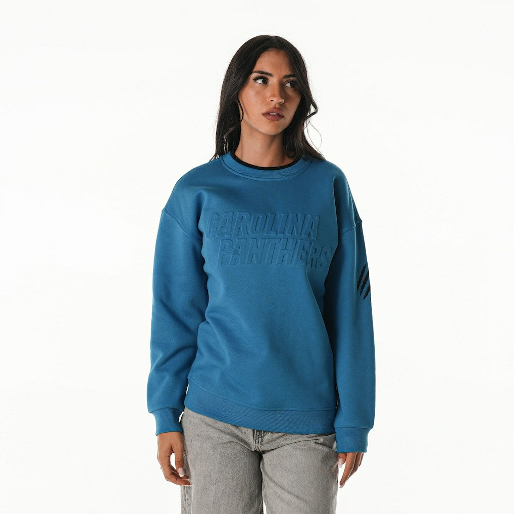 Carolina Panthers The Wild Collective Unisex Fleece Sweatshirt - Blue sale