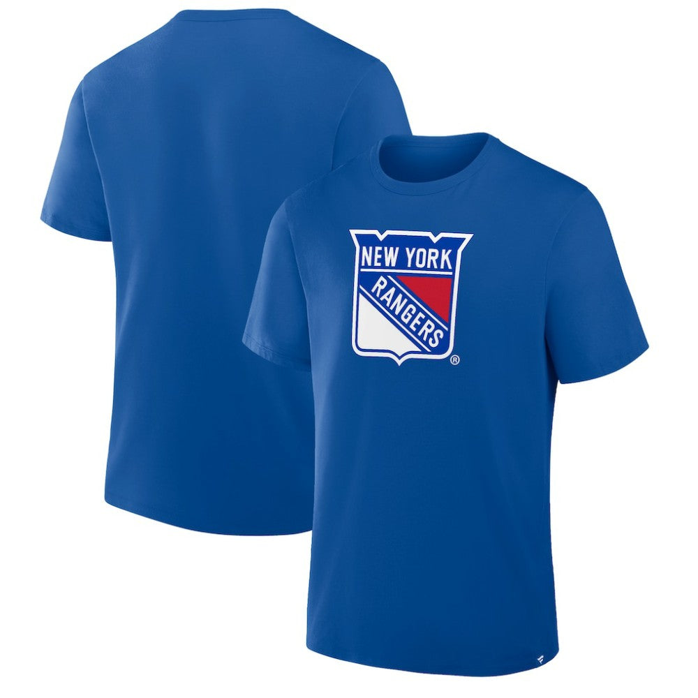 New York Rangers Fanatics Essential Legacy T-Shirt - Blue T-shirts