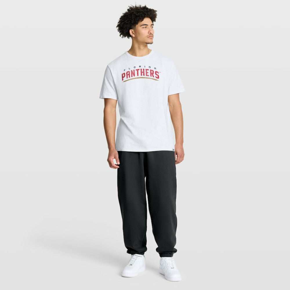 Florida Panthers Fanatics Play Distressed Wordmark Stadium Slub T-Shirt - White T-shirts