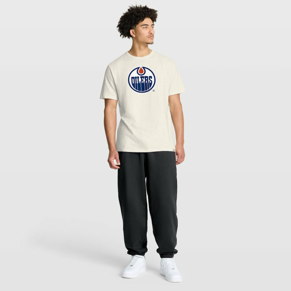 Edmonton Oilers Fanatics Stadium Slub T-Shirt - Cream T-shirts