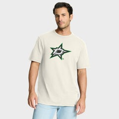 Dallas Stars Fanatics Stadium Slub T-Shirt - Cream T-shirts