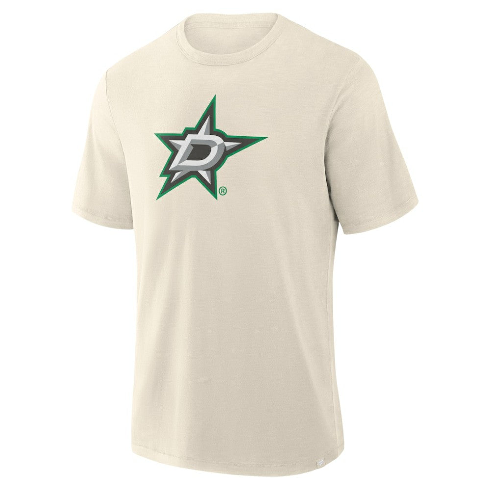 Dallas Stars Fanatics Stadium Slub T-Shirt - Cream T-shirts