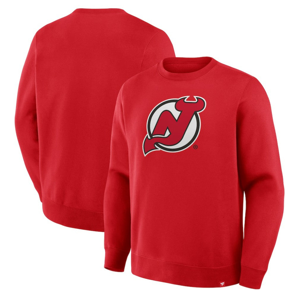 New Jersey Devils Fanatics Essential Legacy Sweatshirt - Red Sweatshirts