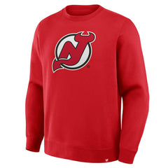 New Jersey Devils Fanatics Essential Legacy Sweatshirt - Red Sweatshirts