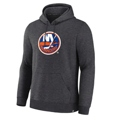 New York Islanders Fanatics Essential Hoodie - Heather Charcoal Hoodies