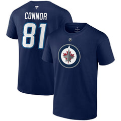 Kyle Connor Winnipeg Jets Fanatics Authentic Stack Name & Number T-Shirt - Navy T-shirts