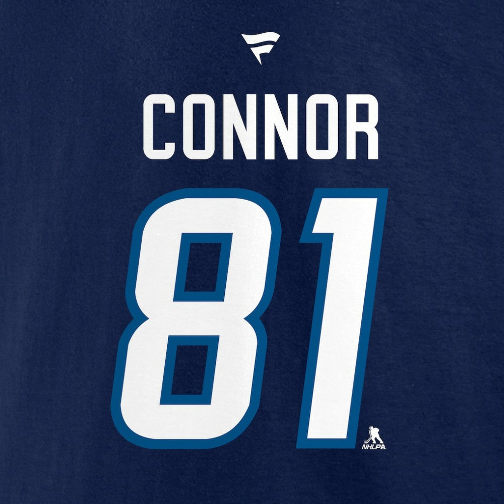Kyle Connor Winnipeg Jets Fanatics Authentic Stack Name & Number T-Shirt - Navy T-shirts