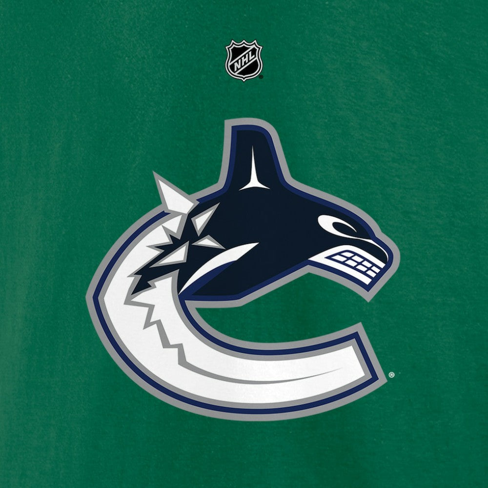 Brock Boeser Vancouver Canucks Fanatics Authentic Stack Name & Number T-Shirt - Green T-shirts