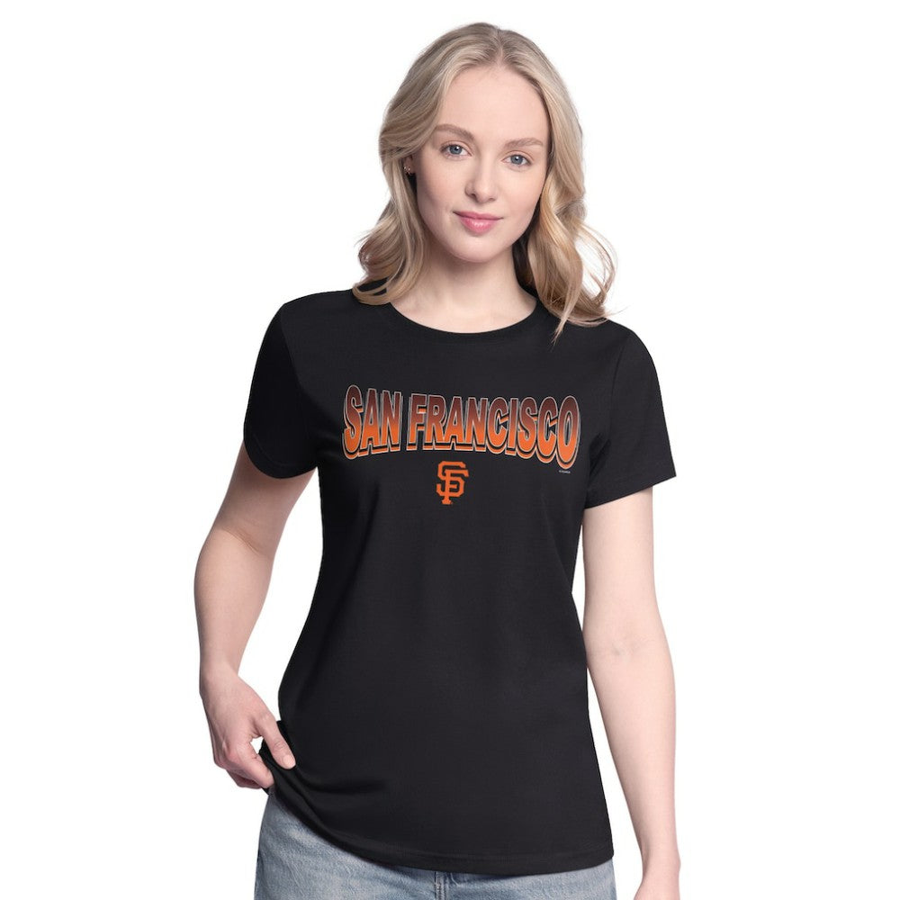 San Francisco Giants G-III 4Her by Carl Banks Women's T-Shirt and Hoodie Combo Pack Black/Bright Heather Ceramic