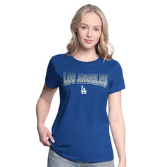 Los Angeles Dodgers G-III 4Her by Carl Banks Women's T-Shirt and Hoodie Combo Pack Royal/Bright Heather Ceramic