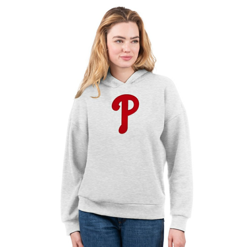 Philadelphia Phillies G-III 4Her by Carl Banks Women's T-Shirt and Hoodie Combo Pack Red/Bright Heather Ceramic