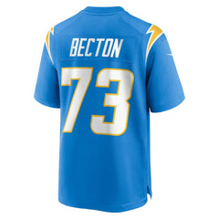 Mekhi Becton Los Angeles Chargers Team Game Jersey - Powder Blue online