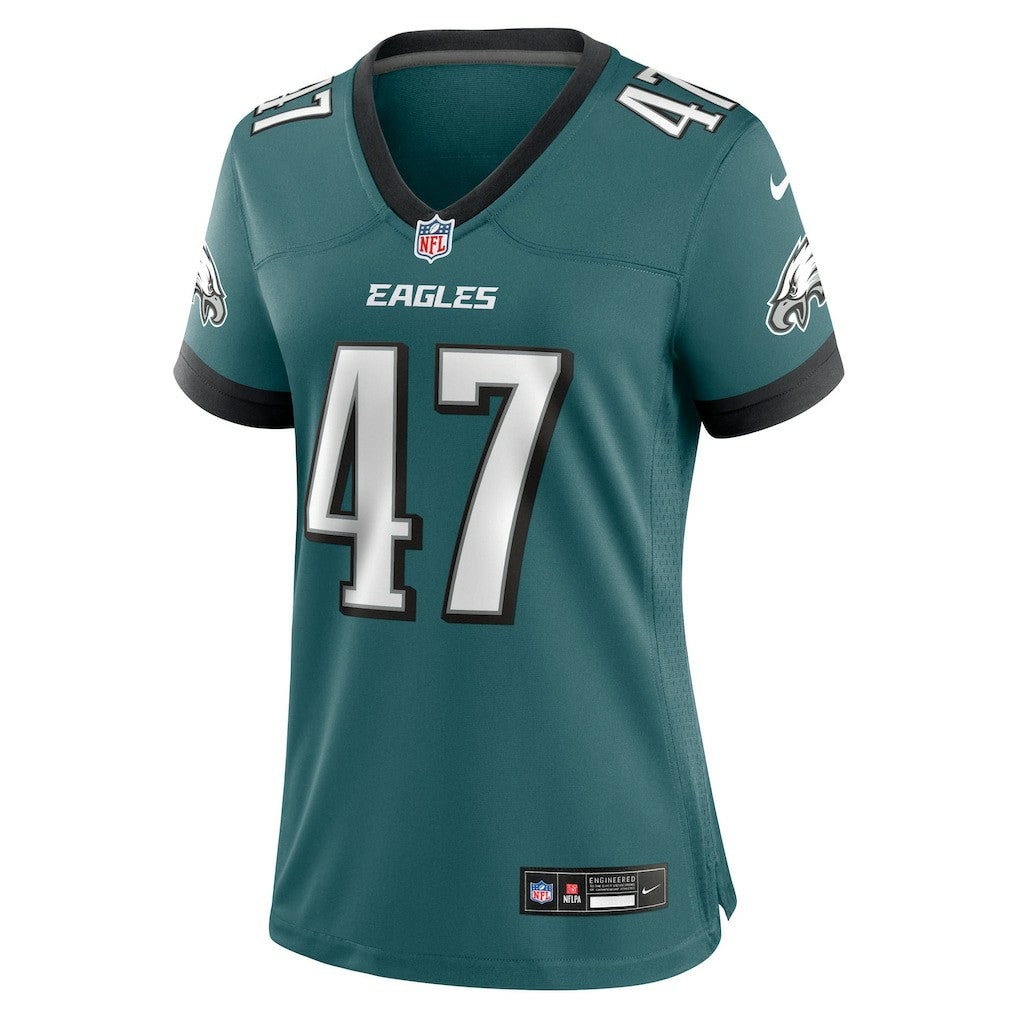 Charley Hughlett Philadelphia Eagles Women's Team Game Jersey - Midnight Green discount