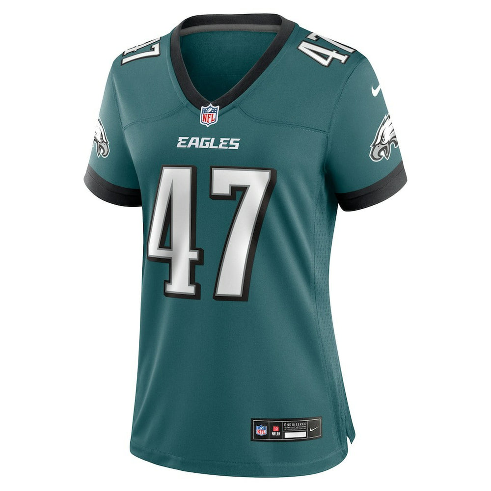 Charley Hughlett Philadelphia Eagles Women's Team Game Jersey - Midnight Green discount