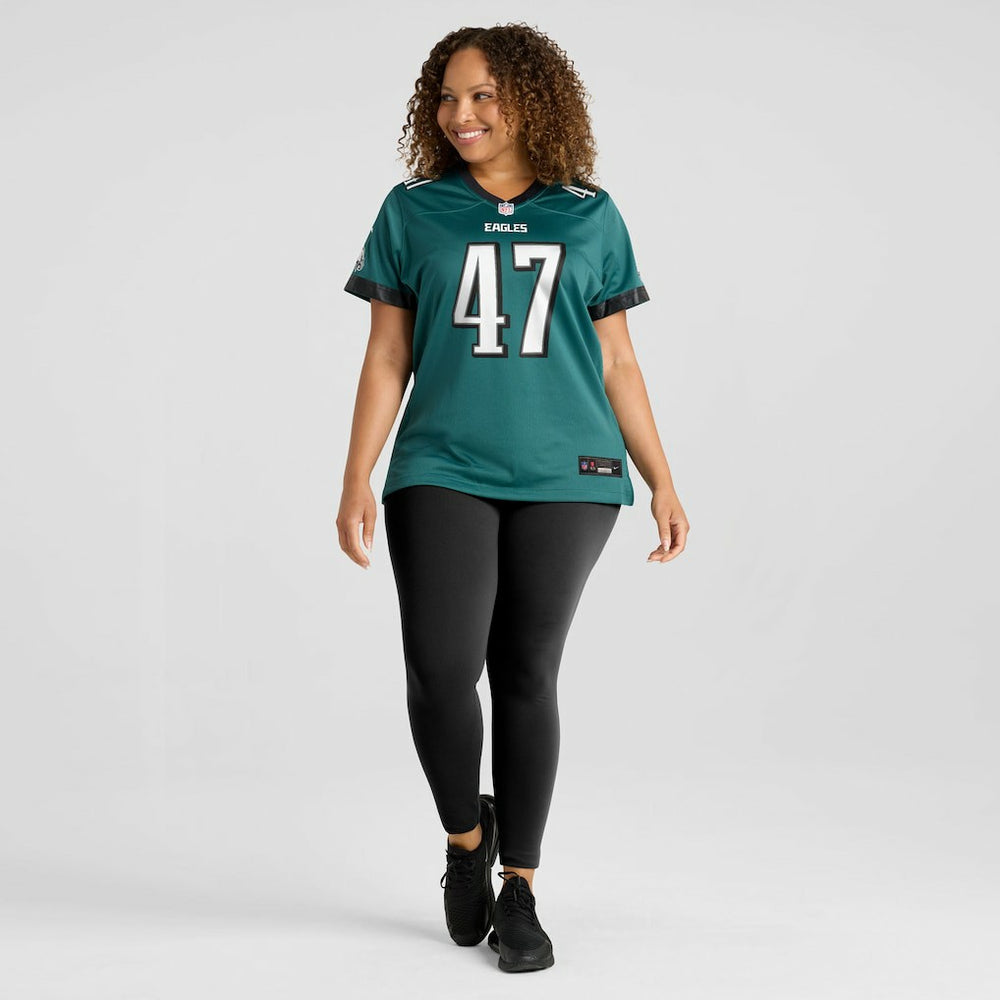 Charley Hughlett Philadelphia Eagles Women's Team Game Jersey - Midnight Green discount