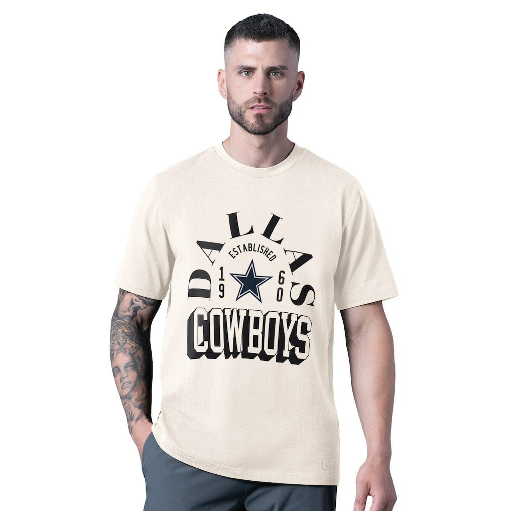 Dallas Cowboys MSX by Michael Strahan Whiteout Vintage T-Shirt - White for sale
