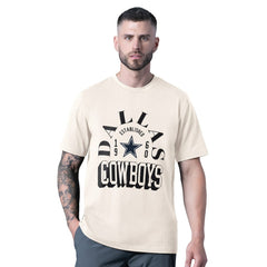 Dallas Cowboys MSX by Michael Strahan Whiteout Vintage T-Shirt - White for sale