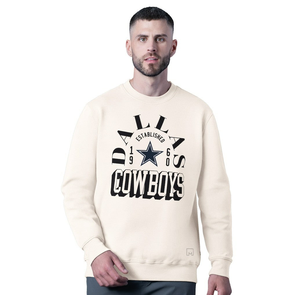 Dallas Cowboys MSX by Michael Strahan Whiteout Tri-Blend Sweatshirt - White online